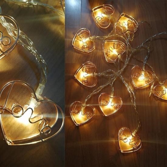 shop® Kalpli Şerit Led Işık Zinciri Aydınlatma Doğum Günü Süs Işığı