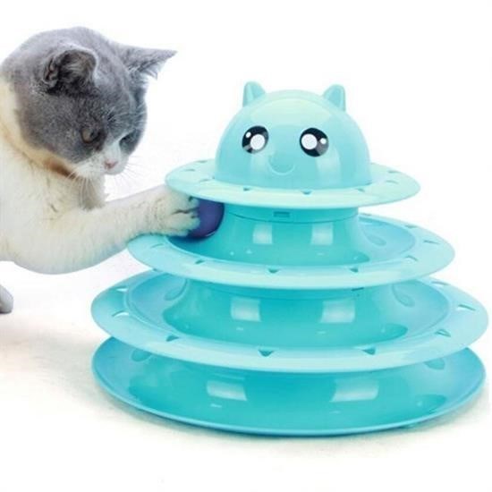 shop® Tower Of Tracks Eğlenceli Üç Katlı Kedi Oyuncağı Seti Kedi Oyunu