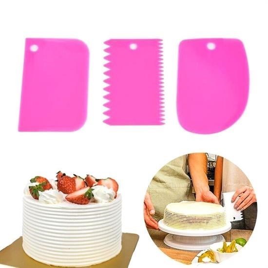 shop® Pasta Hamur Şekillendirici Spatula Kesici Kazıyıcı Dekoratör Set