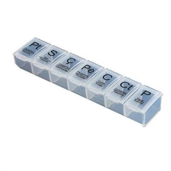 shop® Haftalık Günlük İlaç Saklama Kutusu 7 Günlük İlaç  Saklama Kabı