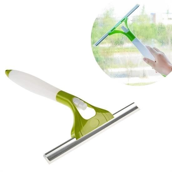 shop® Pratik Spreyli Cam Sil Pencere Ayna Tezgah Duşakabin Temizleyici Püskürtmeli Silme Aparatı