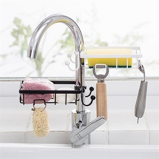 shop® Paslanmaz Çelik Mutfak Banyo Musluğuna Sabitlenebilir Sabunluk