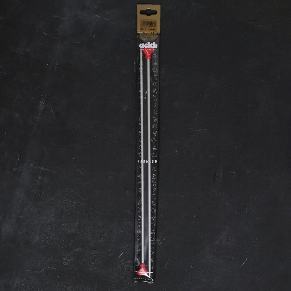 ADDI KALPLİ 4,5MM 40CM KLASİK ALÜMİNYUM ÖRGÜ ŞİŞİ 