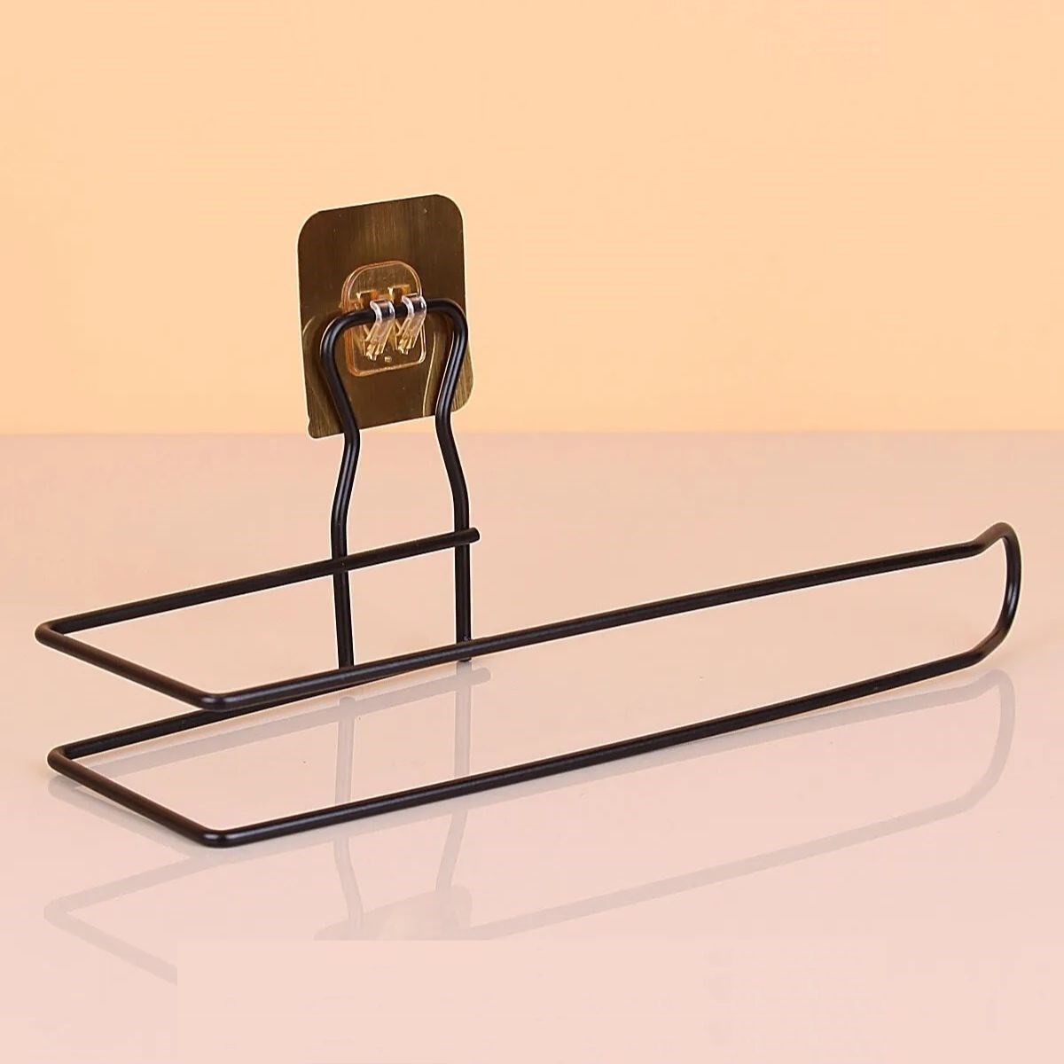 shop® Kendiliğinden Yapışkanlı Krom Paslanmaz Metal Havlu Kağıtlık Aparatı