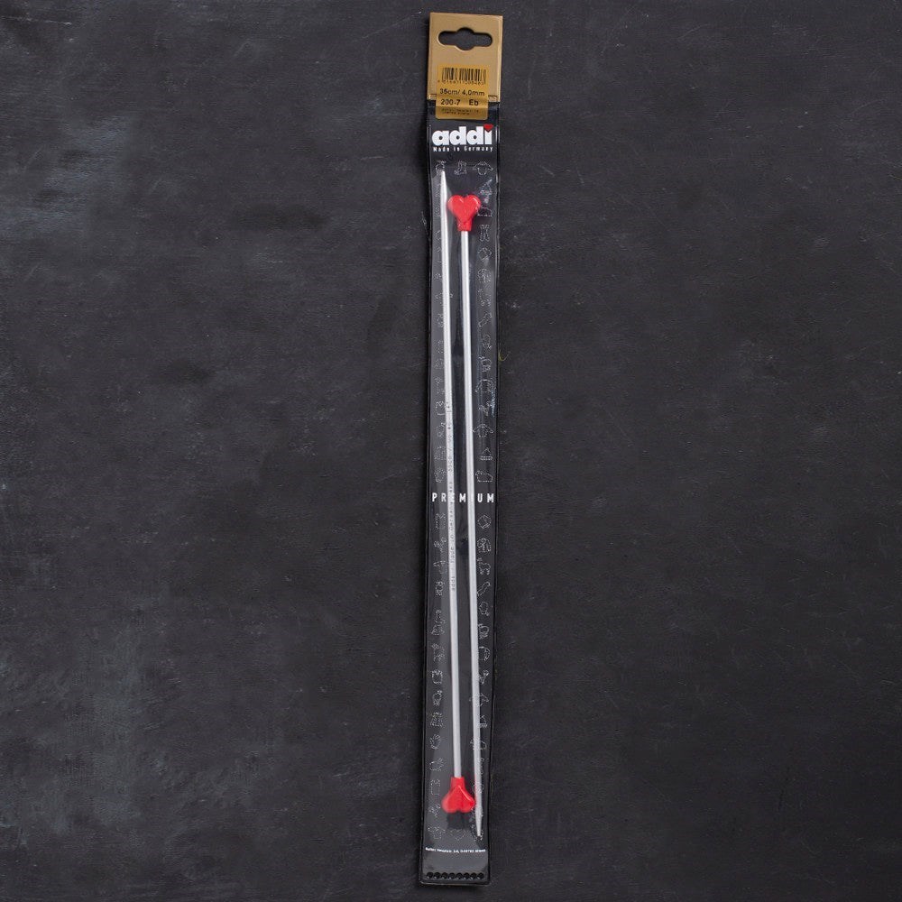 Addi Kalpli 4mm 35cm Klasik Alüminyum Örgü Şişi - 