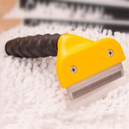 shop® Fubminator Kedi Köpek Tüy Toplama Tarağı  Kaşıma Aparatı 4,5 Cm