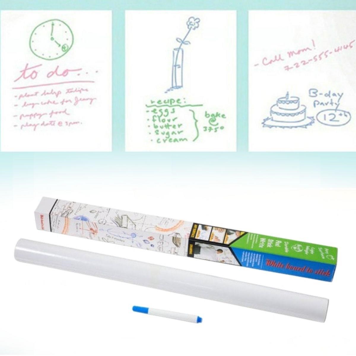shop® Silinebilir Kalemli Sticker  Duvara Yapışabilen Yazı Tahtası 60x100 cm