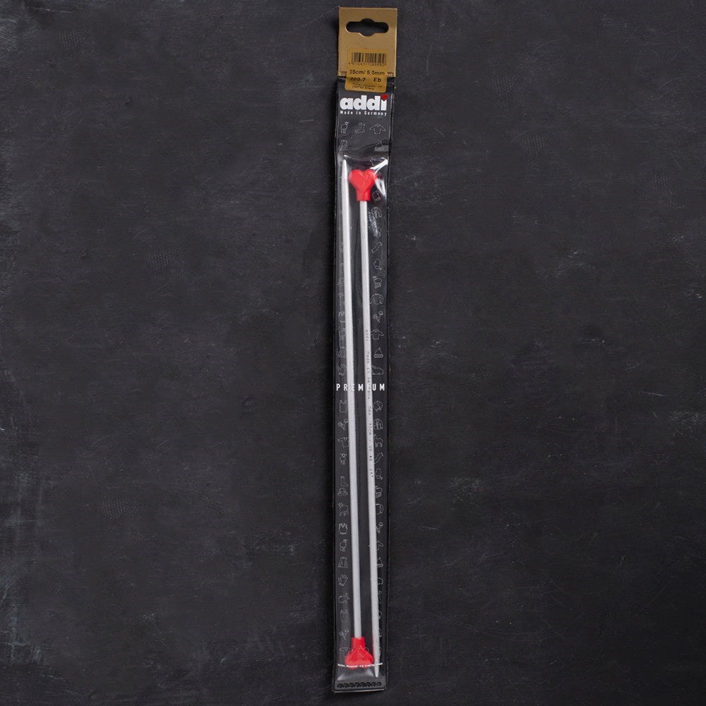 Addi Kalpli 5mm 35cm Klasik Alüminyum Örgü Şişi - 