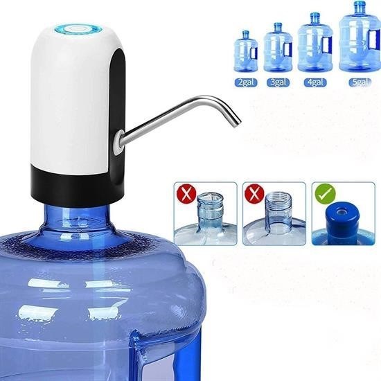 shop® Usb ile Şarj Edilebilir Elektrikli  Otomatik Damacana Su Pompası
