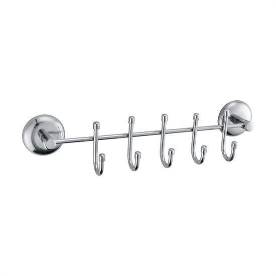 shop® 5 Kancalı Dekoratif Askılık Mutfak Banyo Duvar Yüzeyi Askısı