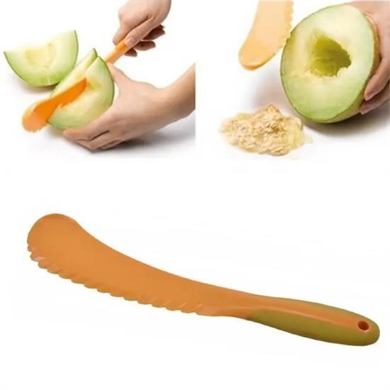 shop® Pratik Kolay Kavun Kesme Çekirdek Ayıklama Bıçağı Plastik Aparat