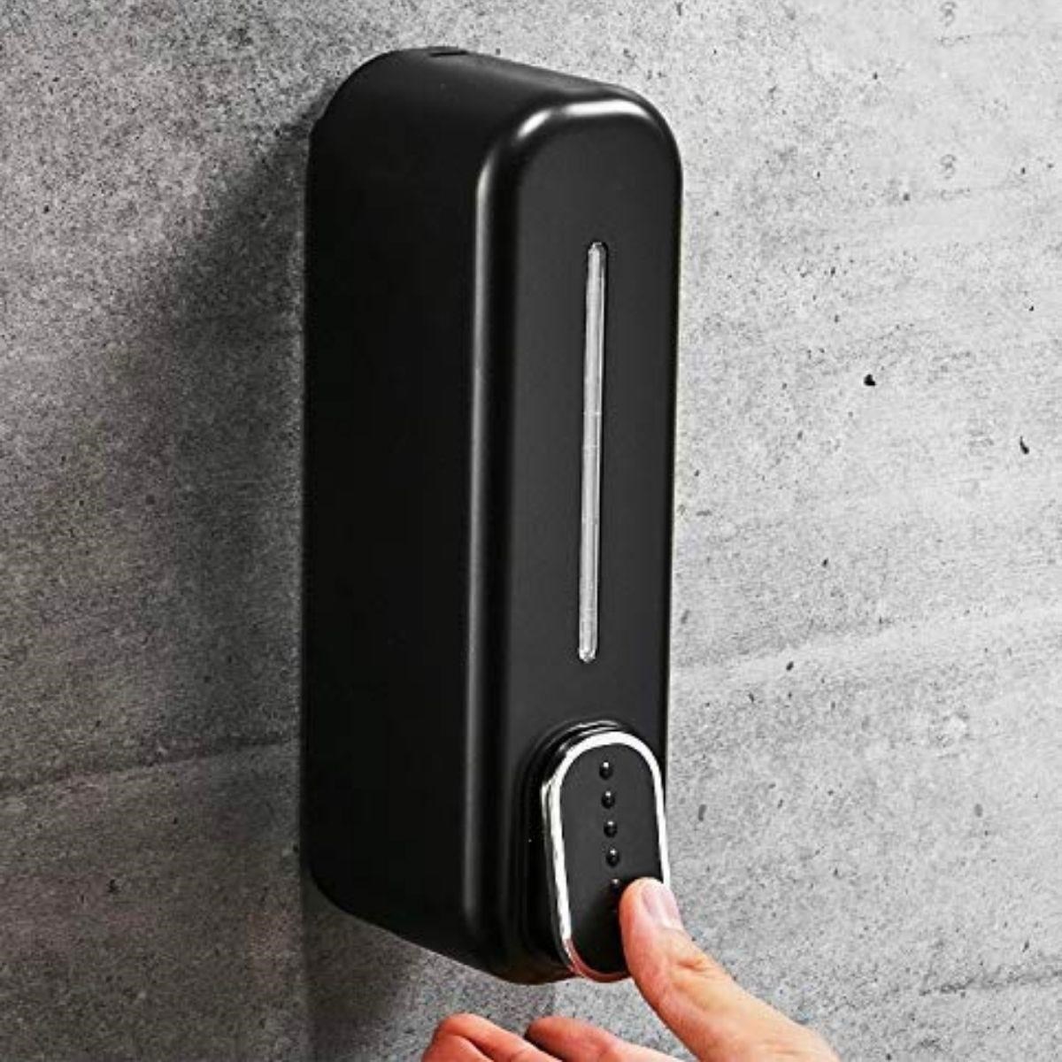 shop ® Siyah Duvara Monte Sıvı Sabunluk Dispenser 300 ml