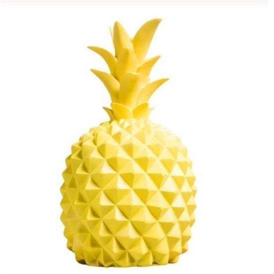 shop® Ananas Şeklinde Desenli Büyük Boy Pilli Masa ve Gece Lambası