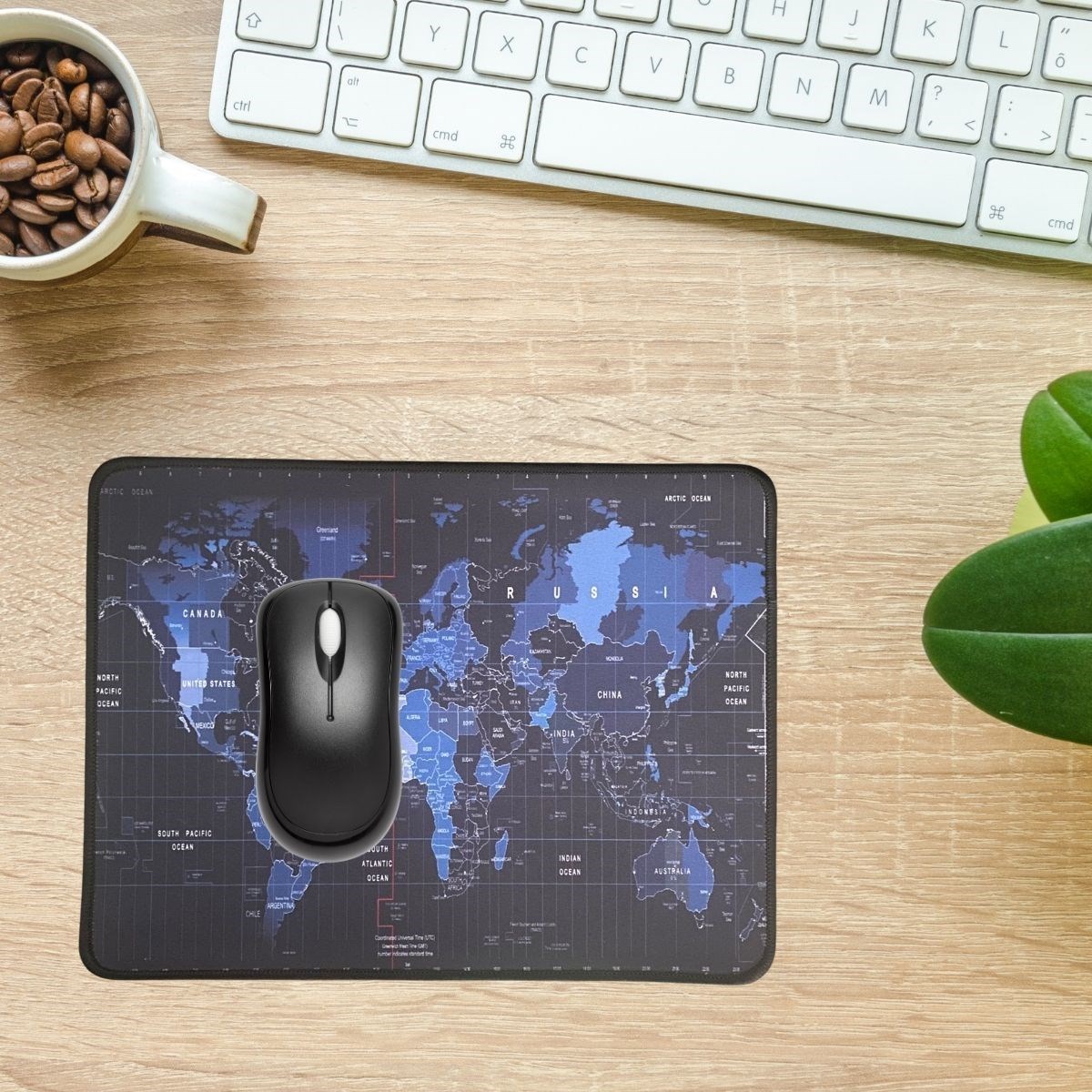 shop® 25x32 cm Küçük Boy Mouse Pad Dünya Haritası