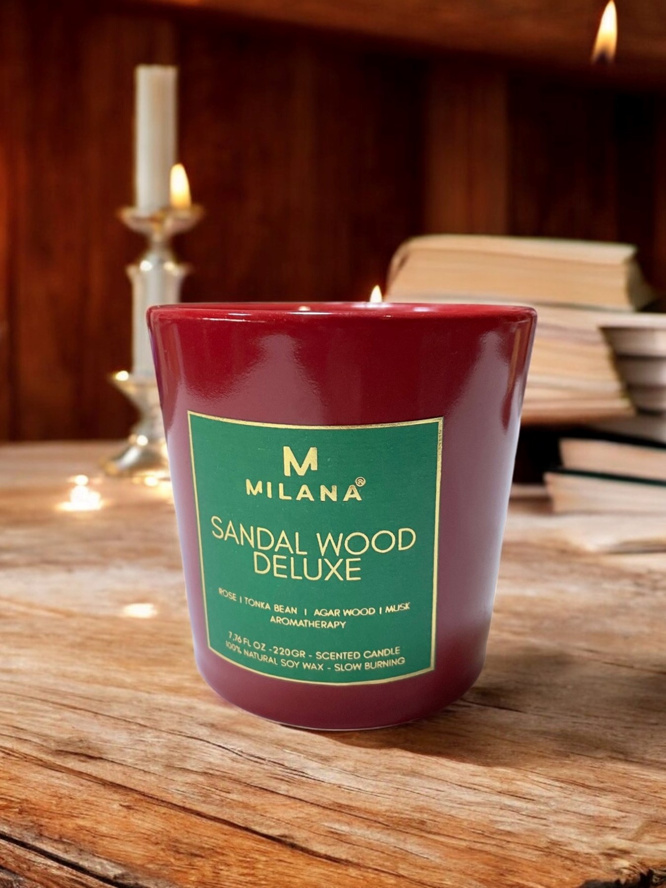 Kokulu Mum Sandal Wood Deluxe 220 Gr 7.76 Fl Oz