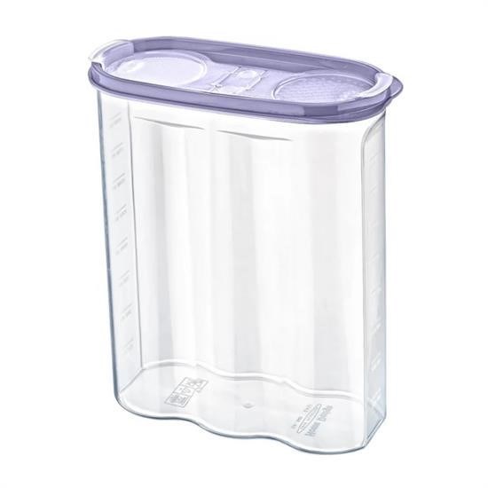 shop® 2 Kapaklı Ölçekli Erzak Kuru Gıda Saklama Kutusu Kabı 2,4 Litre-SA940