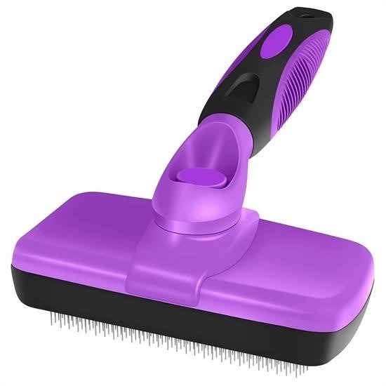 shop®  Otomatik Temizlenebilen Tuşlu Pratik Kedi Köpek Tüy Toplama Fırçası