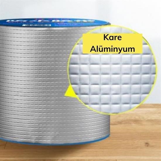 shop® Yüksek Sıcaklık Dayanan Su Geçirmez Çatı Boru Duvar Çatlak Onarıcı Yapışkan Bant Folyo 5 cm