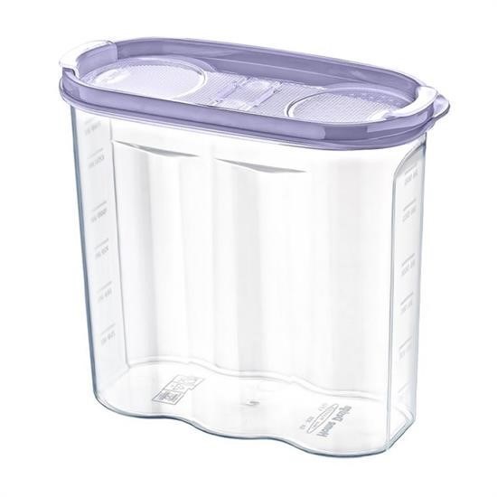 shop® 2 Kapaklı Ölçekli Erzak Kuru Gıda Saklama Kutusu Kabı - 1,7 Litre - SA935