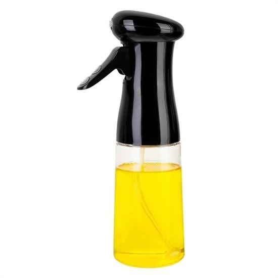 shop®  Çok Amaçlı Cam Şişe Püskürtmeli Dağıtıcı Yağdanlık Limonluk Sirke Sosluk Spreyi Siyah