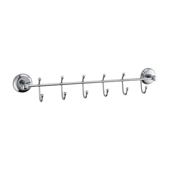 shop® 6 Kancalı Dekoratif Askılık Mutfak Banyo Duvar Yüzeyi Askısı