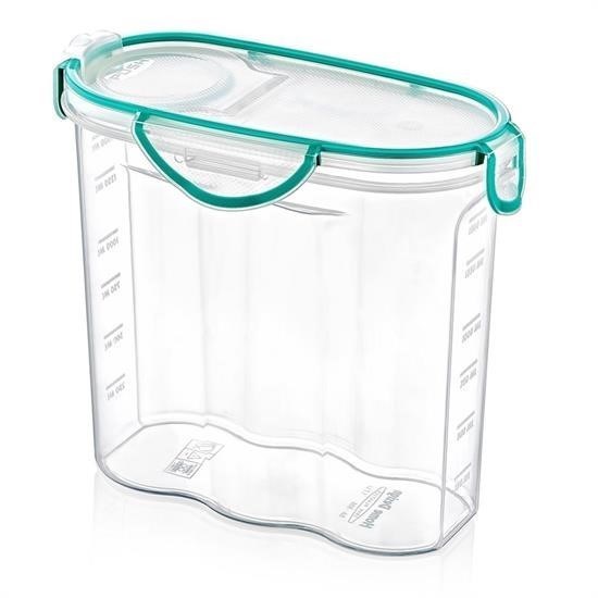 shop® Kilitli Kapaklı Contalı Hava,Su Sıvı Geçirmez 1,7 Litre Erzak Saklama Kabı-SA585