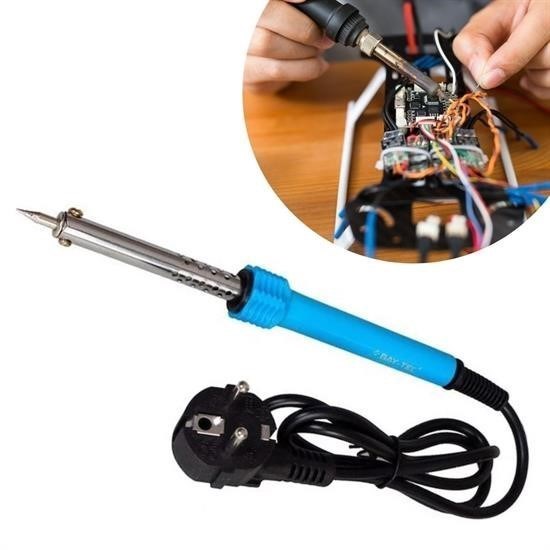 shop® 40w Plastik Saplı Elektrikli Döner Başlıklı Havya Kalemi Elektrikli Döner Başlı Lehim Kalemi