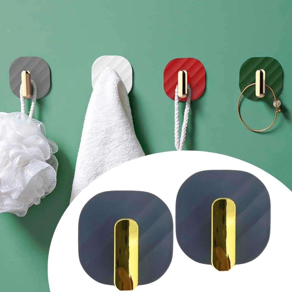  shop®  2li Yapışkanlı Retro Askılık Dolap Kapak Kulpu Gri