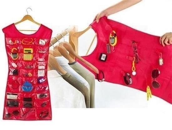 shop® Elbise Şeklinde Takı Organizeri - Pembe
