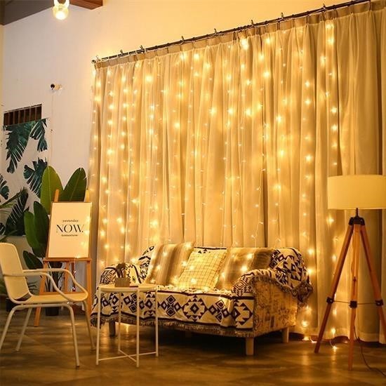 shop® 2x2 Metre 320 Led 8 Fonskiyonlu Dekoratif Led Günışığı Perde