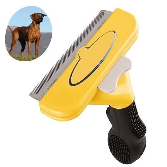 shop® Kedi ve Köpekler İçin Kısa Tüylü Köpek Tarağı Tüy Toplayıcı Tarak Large