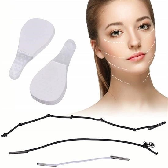 shop® 40 Adet Lastikli Yüz Kaş Göz Boyun Gerdirme Kaldırma Bantları