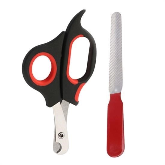 shop® Evcil Hayvan Tırnak Makası Ve Törpü Seti Manikür Pedikür Pati Bakım Aleti Kaymaz Sap