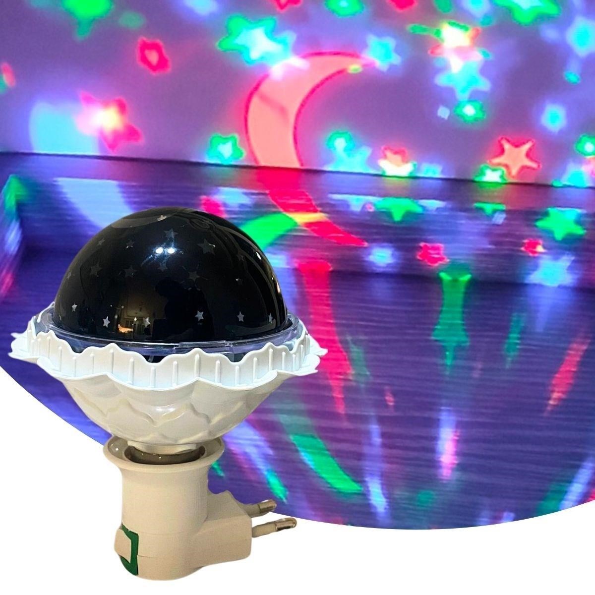 shop® Kristal Gökyüzü Modlu Yıldızlı Hareketli 360 Derece Dönen Kristal Led Ampül