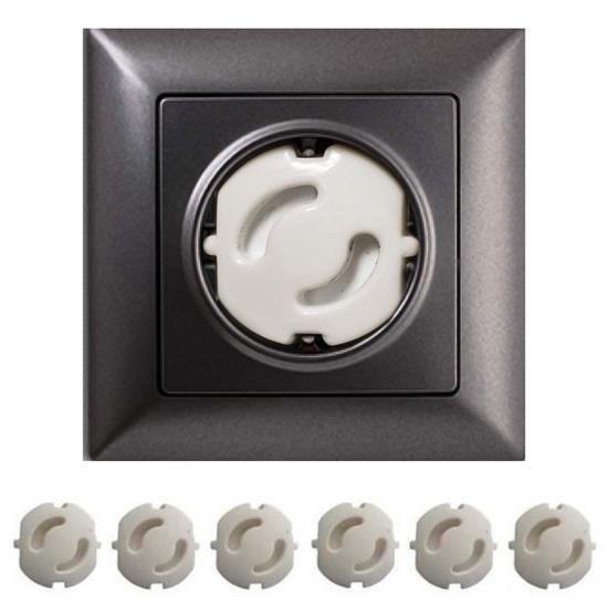 shop® Bebek Çocuk Priz Koruma Kapağı (6 Adet) Çocuk Güvenliği, Priz Muhafazası, Priz Kapatıcı