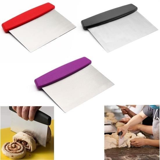 shop® Çelik Hamur Kesici Kazıyıcı Pasta Kek Dekorasyon Spatula Aleti