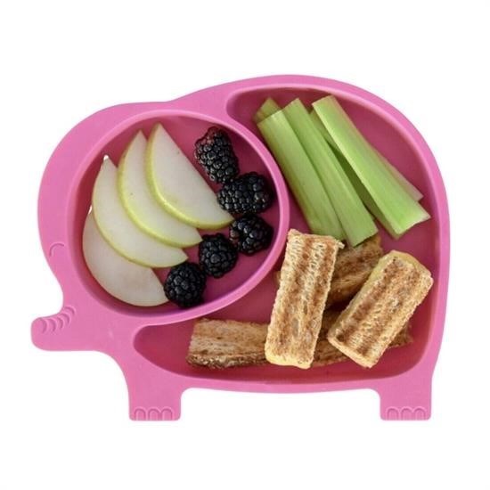 shop® Bebek ve Çocuk için Sevimli Fil Model Desenli Yemek Bebek Mama Kabı Bölmeli Tabak