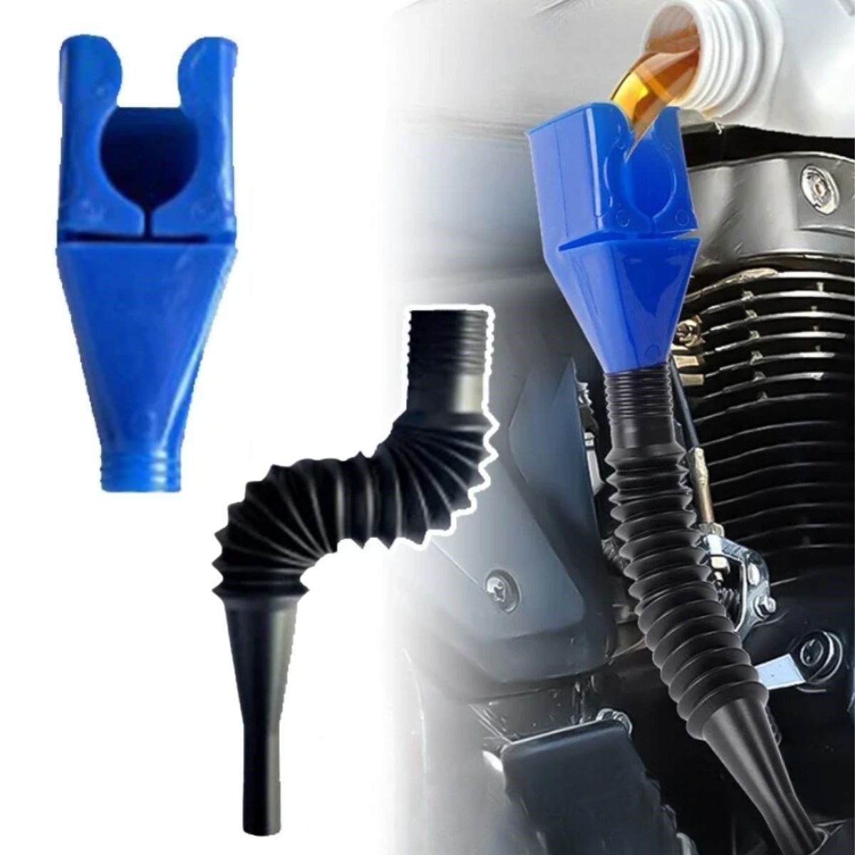 shop® Araba ve Motorsikletler İçin Katlanabilir Plastik Motor Yağ Hunisi