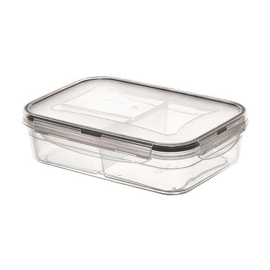 shop® 3 Bölmeli Kilitli Kapaklı 1 Litre Erzak Saklama Kabı LC-510