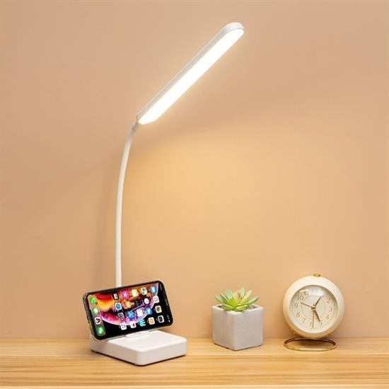 shop® İnce Uzun USBli Dokunmatik 3 Kademeli 360 Derece Özel Göz Korumalı led Lityum Masa Lambası