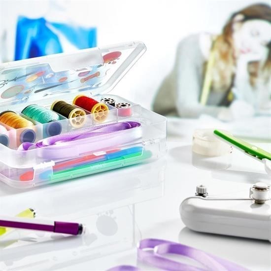 shop® Çift Taraflı Bölmeli Hobi Dikiş Kutusu Ardunio Malzeme Kutusu