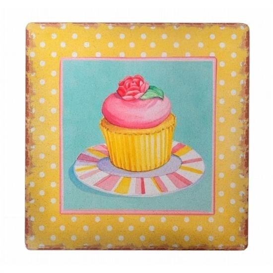 shop® Decotown Duvar Panosu 40*40 Cup Cake Muffin Motifli Duvar Süsü
