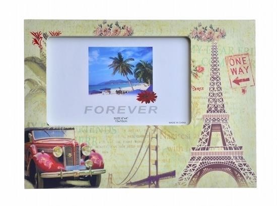 shop® Decotown Eyfel Kulesi Şekilli Ahşap Fotoğraf Resim Koyma Çerçevesi