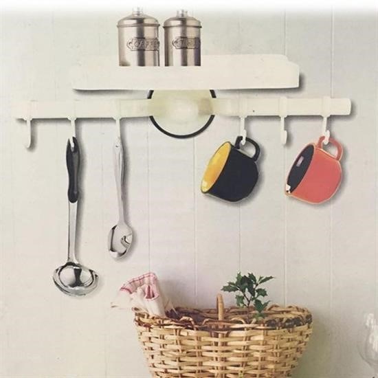 shop® Askılı Raf Çok Fonksiyonlu Mutfak Banyo Tuvalet Tutacak ve Raf