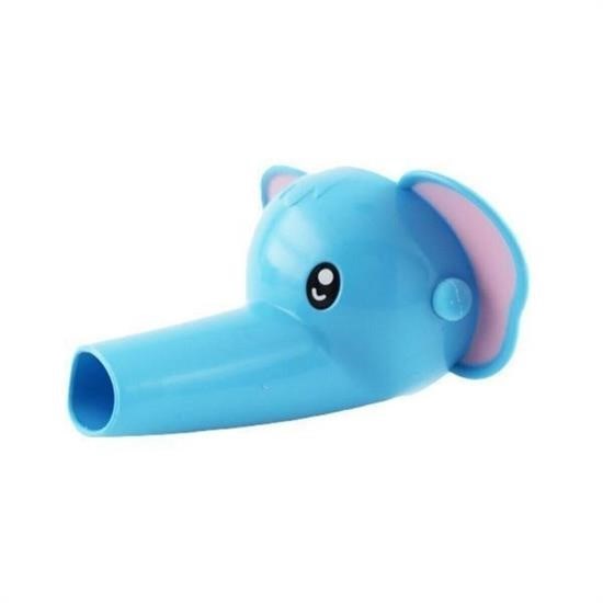 shop® Çocuklar İçin Eğitici ve Güvenli Musluk Uzatıcı Genişletici Başlık Aparatı Fil Figürlü