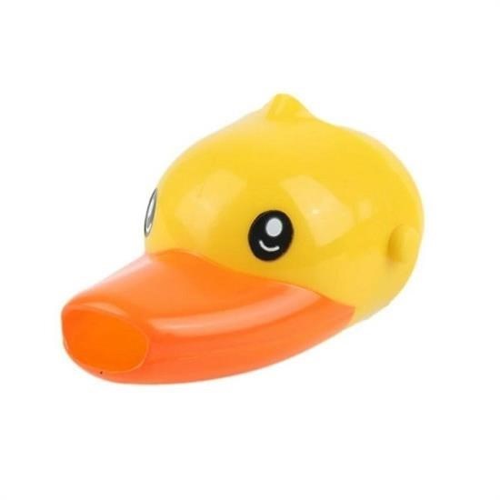 shop® Çocuklar İçin Eğitici ve Güvenli Musluk Uzatıcı Genişletici Başlık Aparatı Ördek Figürlü