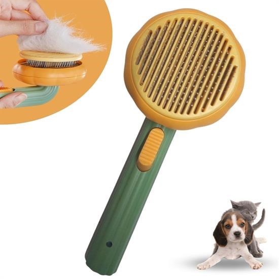 shop Plastik Yeşil Evcil Hayvan Bakım  Pet Fırçası Çok Amaçlı Pet Fırçası Yeşil