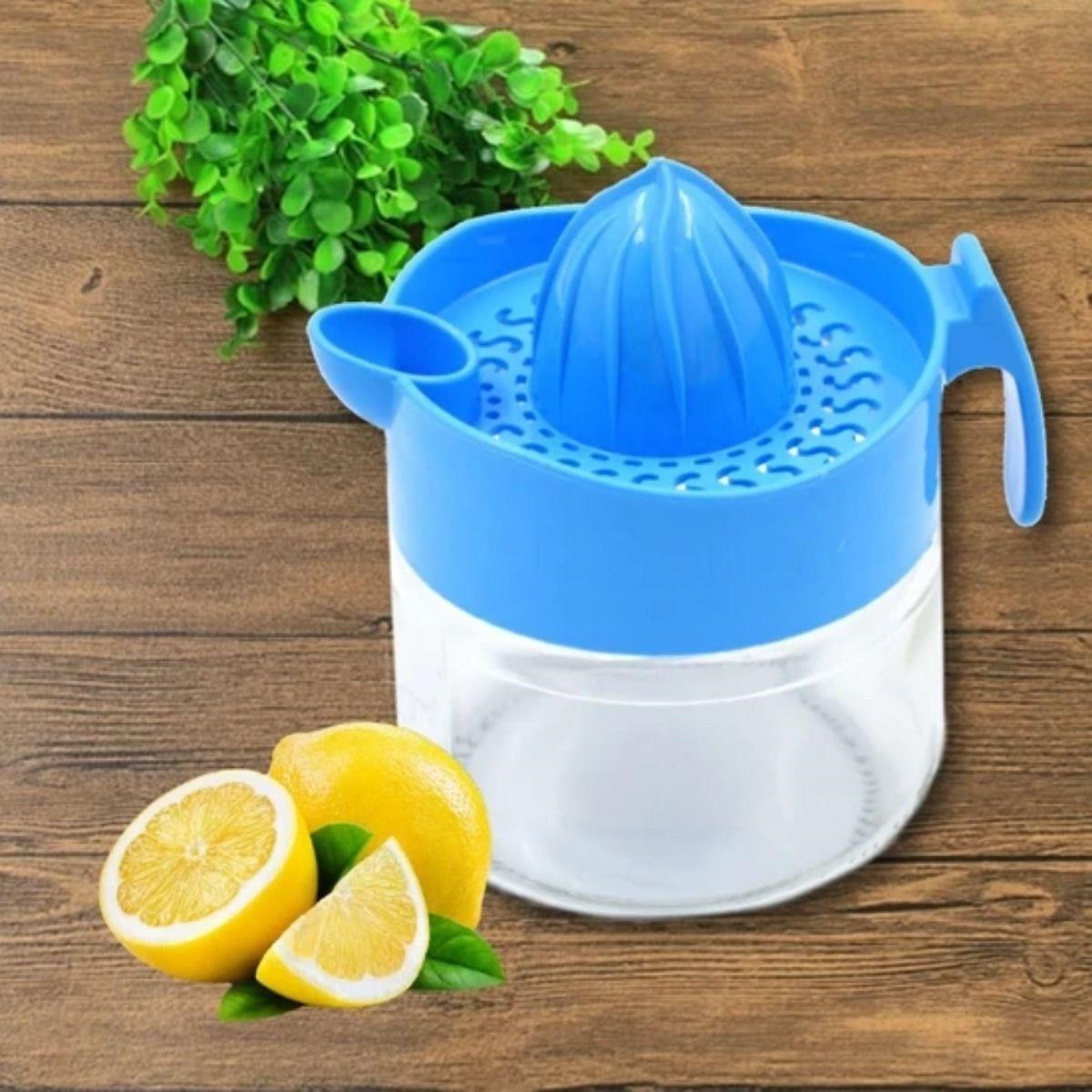 shop® 300ml Cam Hazneli Pratik Limon Narenciye Sıkacağı KC-405