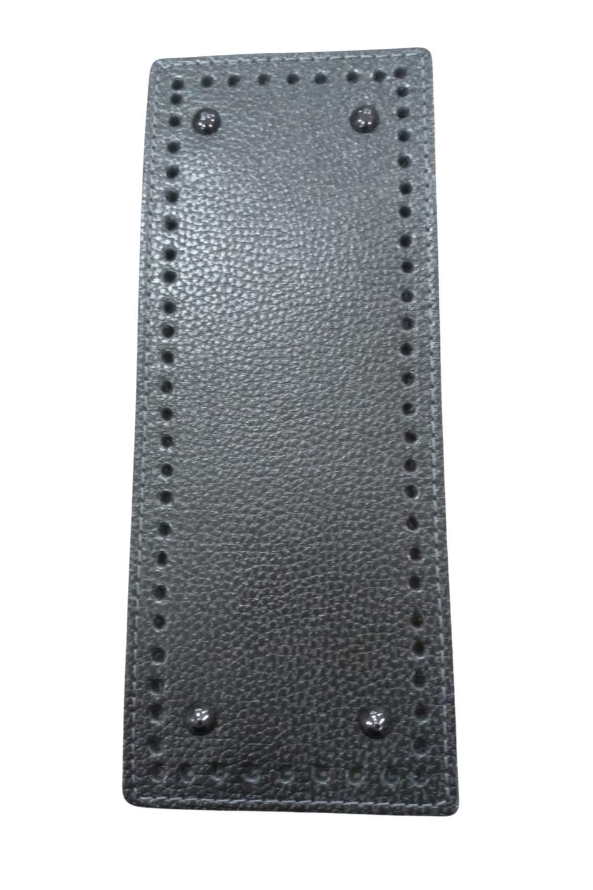 Çanta Tabanı Dikdörtgen 25 cm Gümüş
