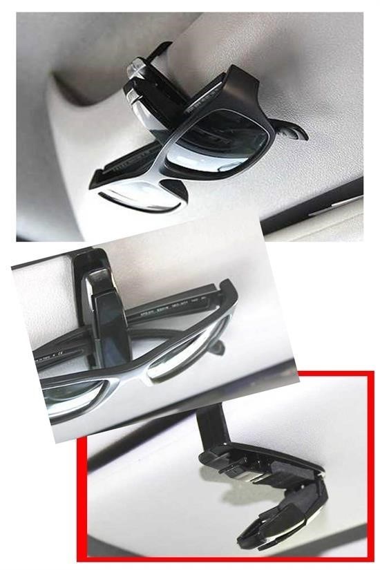 shop® Araç İçi Mandallı Güneş Gözlüğü Kartvizit Tutacağı Klips Aparat